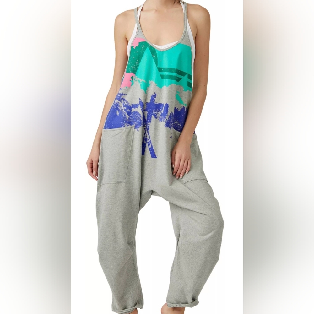 NWT FP Movement Women's Hot Shot Printed Onesie